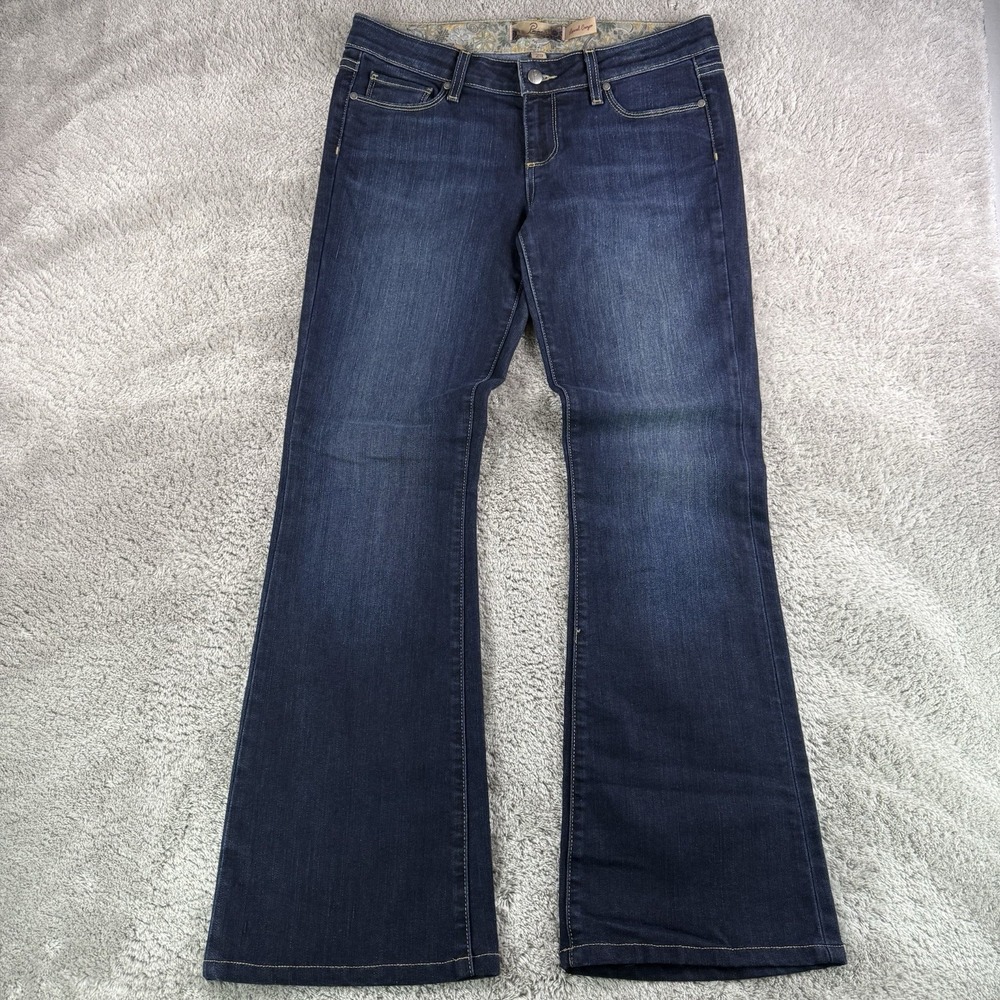 Paige Laurel Canyon Jeans Womens 29 Low Rise Bootcut Flare Stretch Denim USA